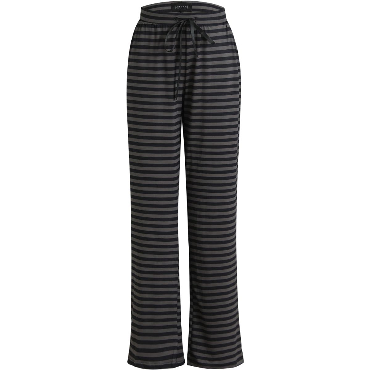 Liberte dame bukser ALMA - DARK GREY BLACK STRIPE