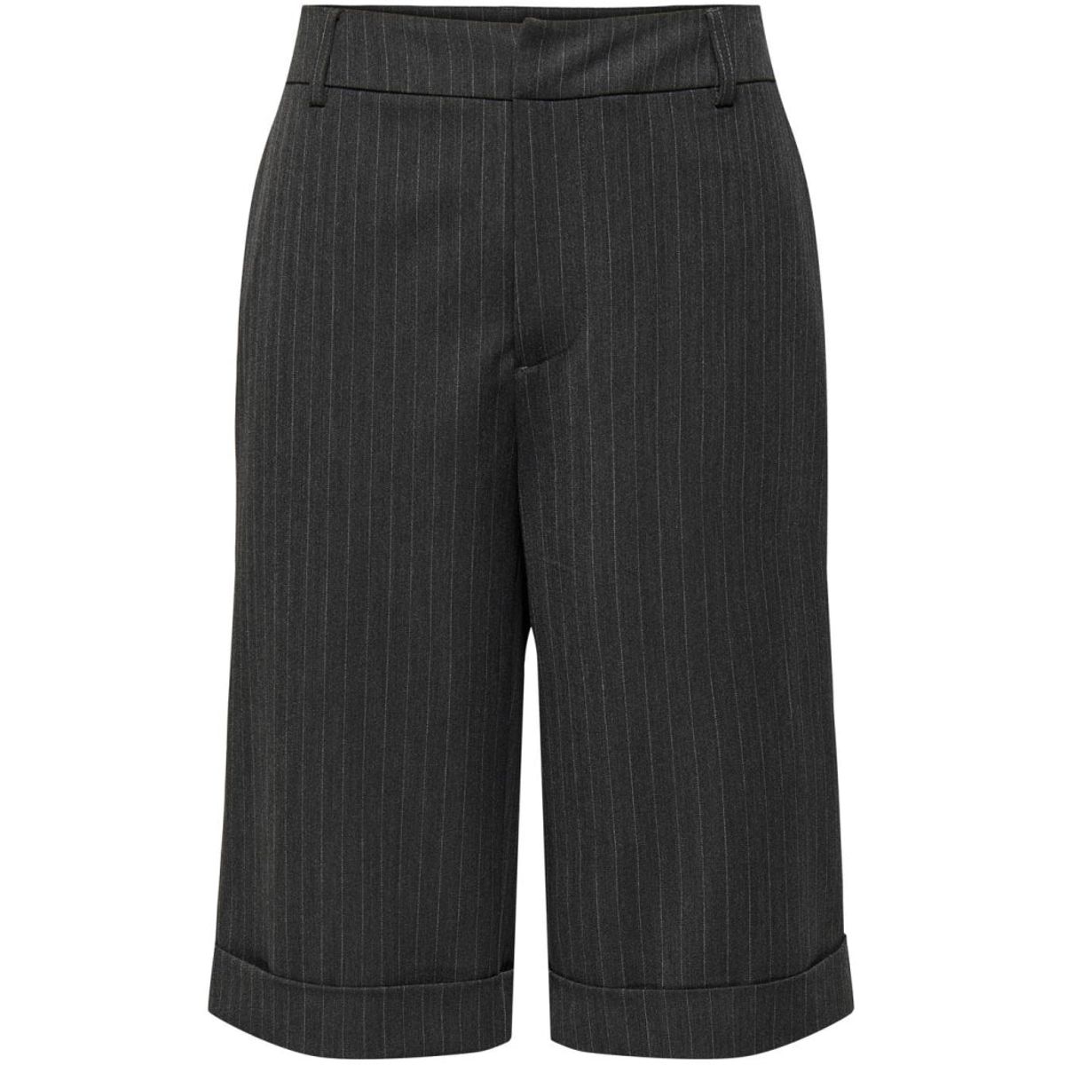 ONLY dame shorts ONLCANA - Dark Grey Melange WHITE PINSTRIPE