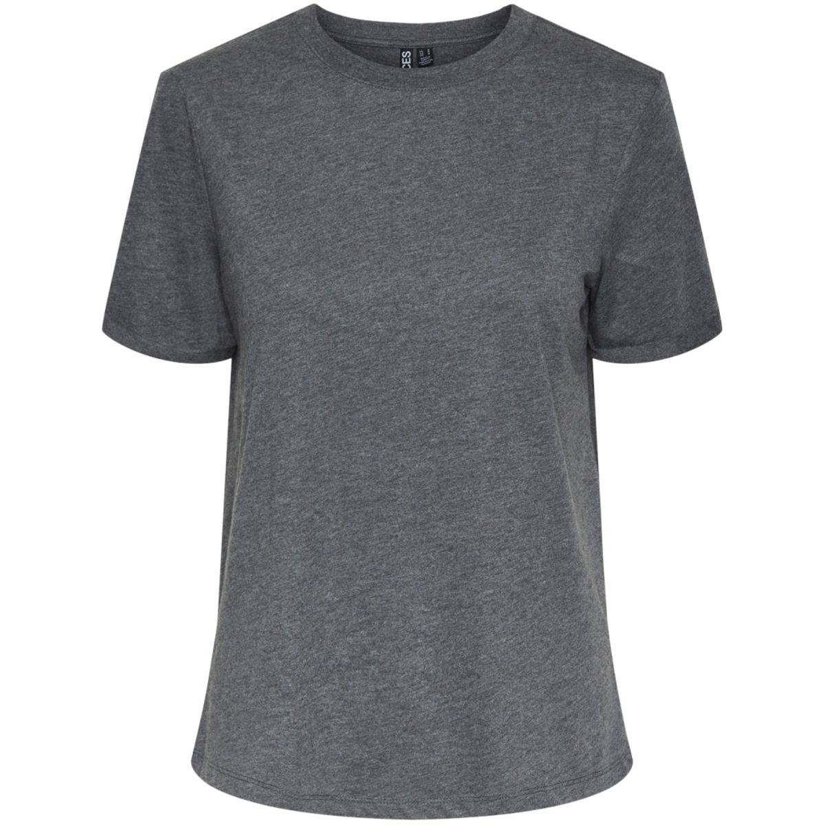 PIECES dame t-shirt PCRIA TEE - Dark grey melange