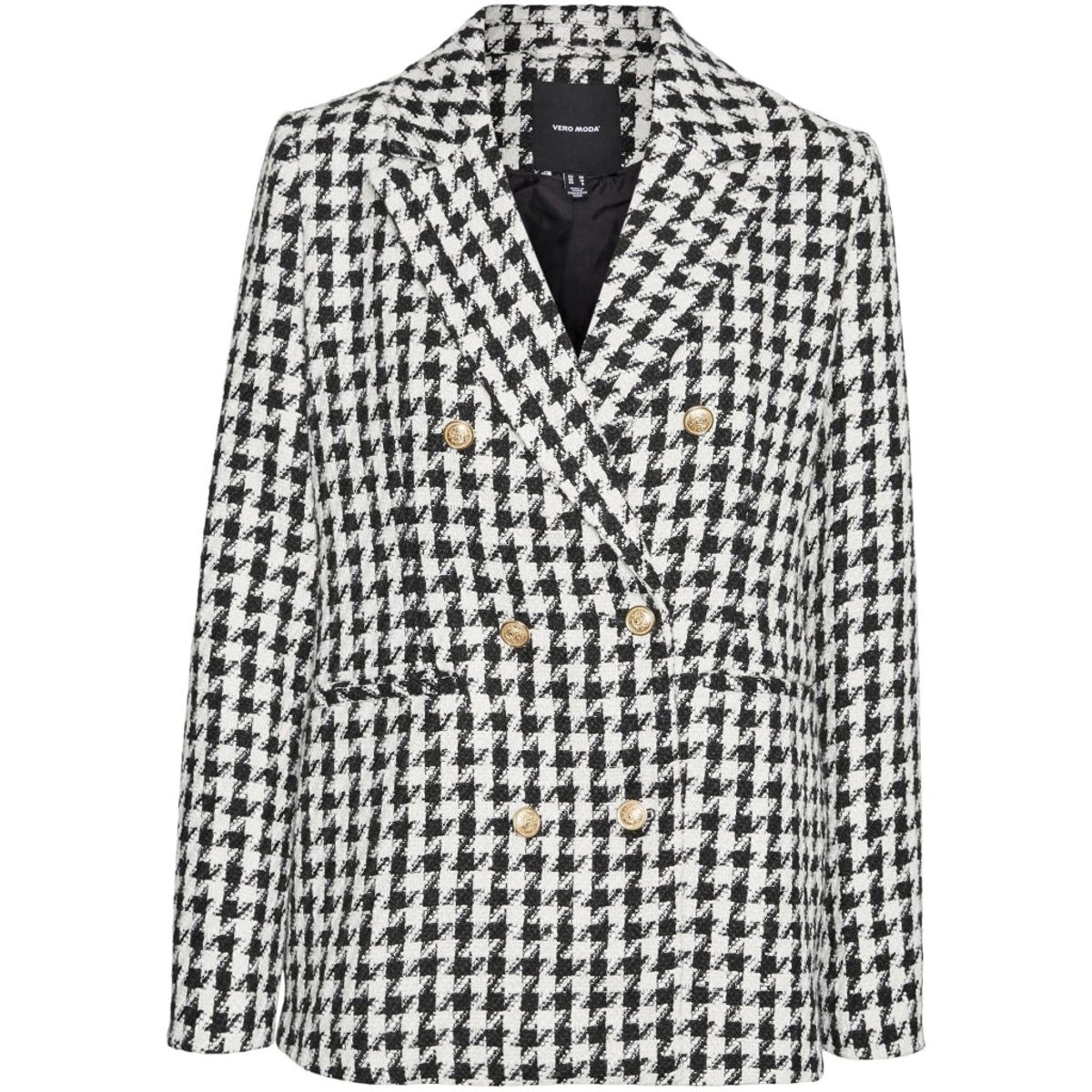 VERO MODA dame - Black White Houndstooth