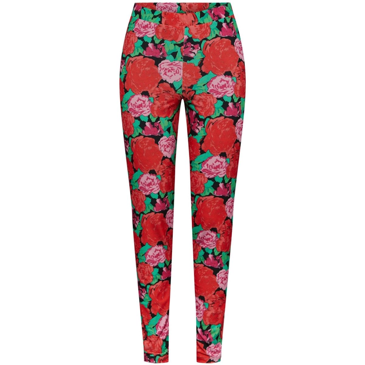 PIECES X DITTE ESTRUP PCSILLE HW LEGGINS NEW - Black Aop Roses