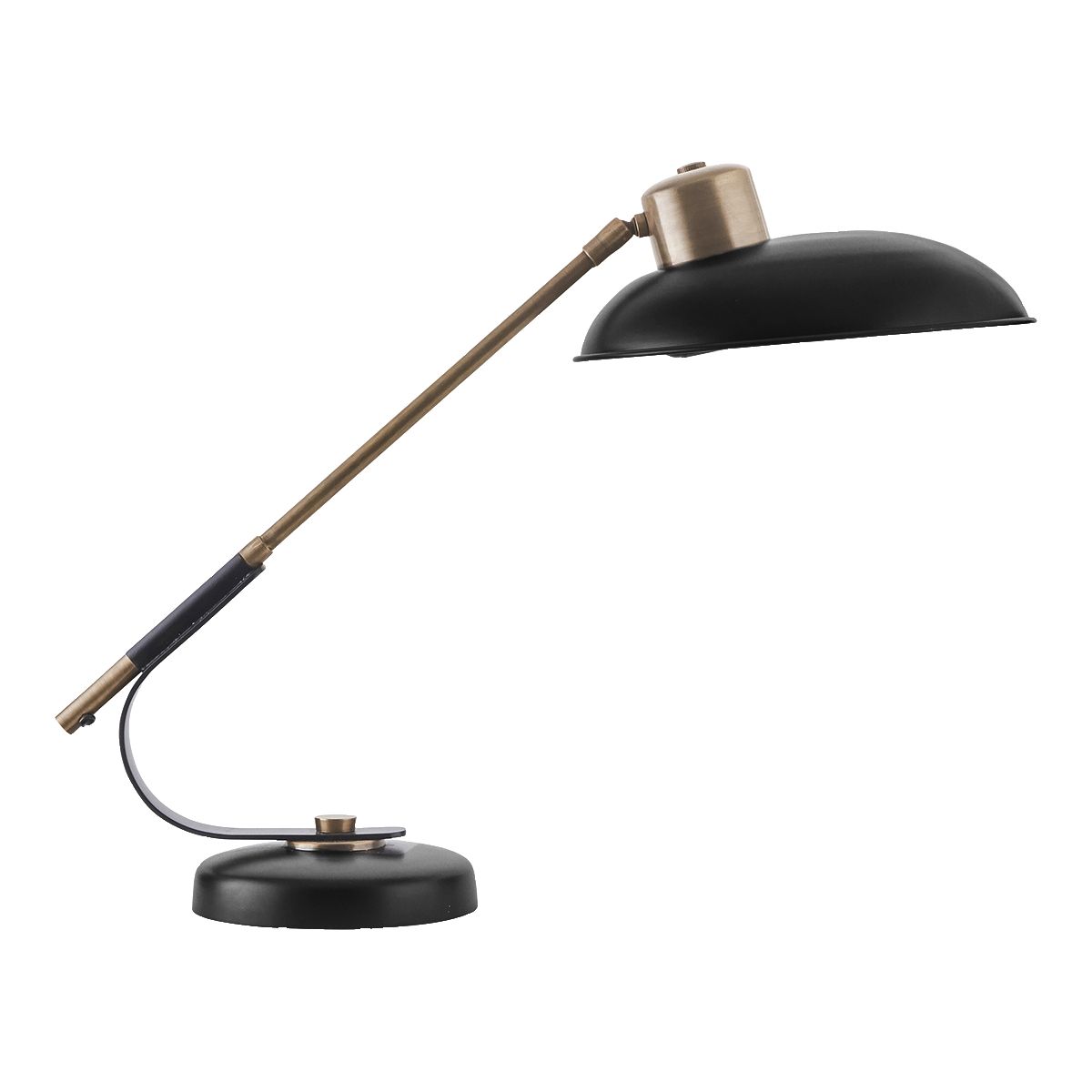 Bordlampe, HDArt Deco, Sort - Black / l: 60 cm, h: 50 cm, dia: 32 cm