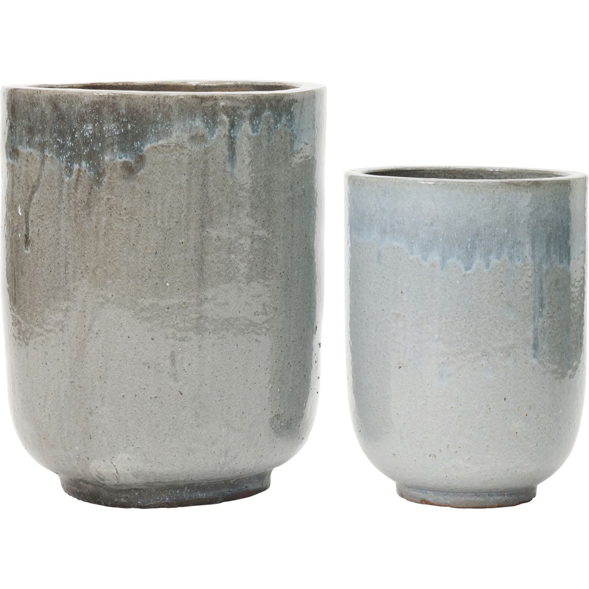 Urtepotte, HDPho, Grå - Grey / Earthenware / S:, h: 45 cm, dia: 35 cm, M:, h: 55 cm, dia: 45 cm