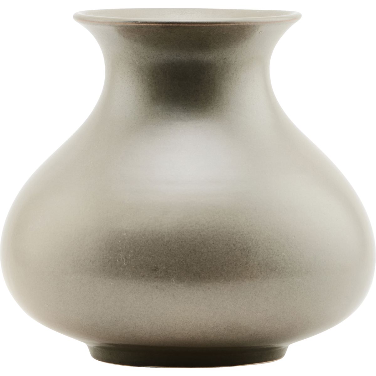 Vase, HDSanta Fe, Shellish mud - Shellish mud / Earthenware , Glaze / h: 23 cm, dia: 25 cm