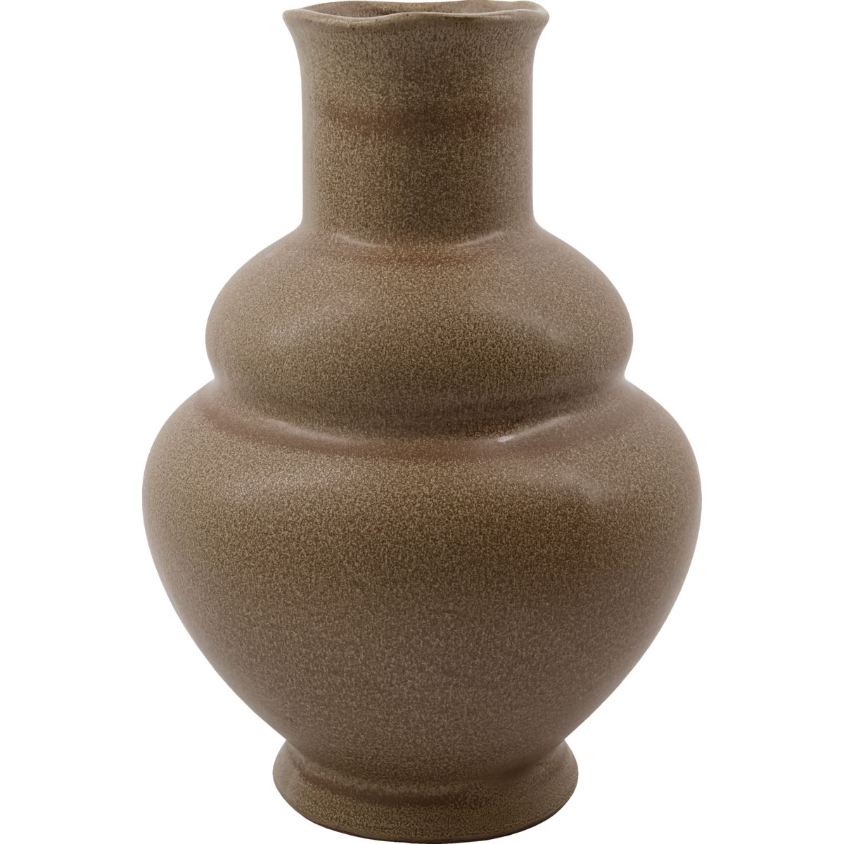 Vase, HDLiva, Camel - Camel / Stoneware / h: 29 cm, dia: 20 cm