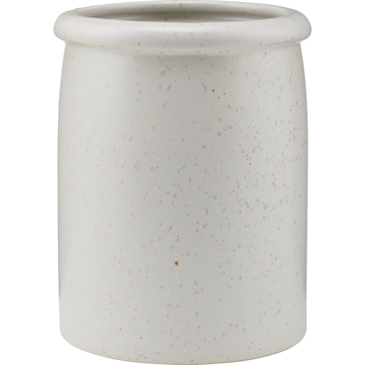 Krukke, HDPion, Grå;Hvid - Grey/White / Stoneware / h: 15 cm, dia: 11.5 cm