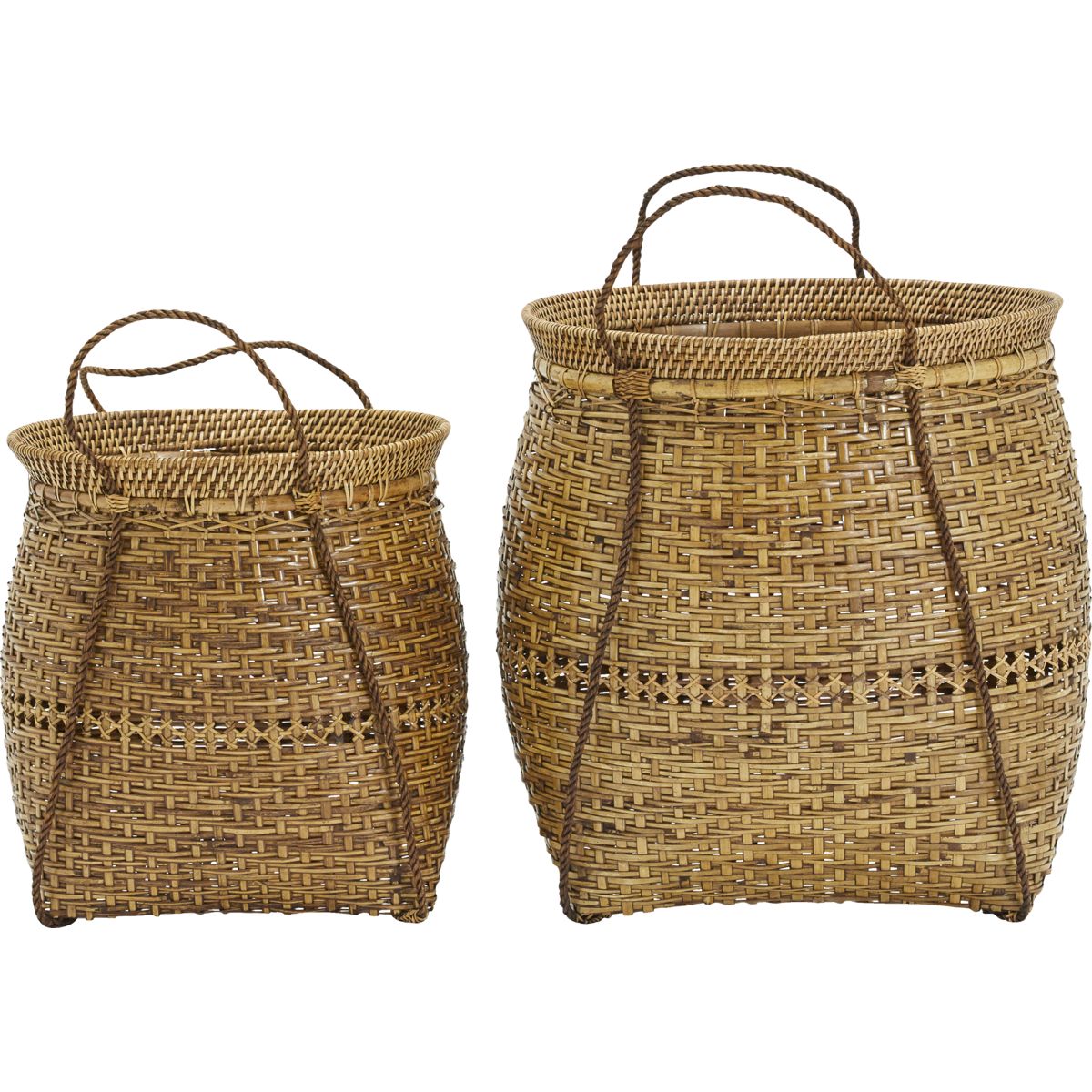 Kurve, HDKuta, Natur - Nature / Bamboo , Rattan / L:, l: 40 cm, w: 37 cm, h: 49 cm, S:, l: 35 cm, w: 30 cm, h: