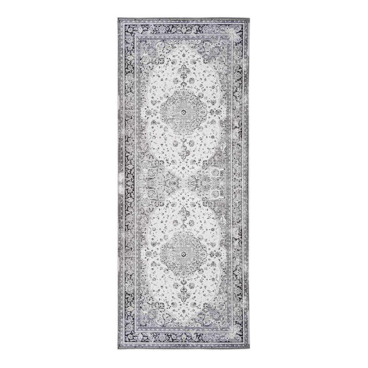 Havana Løber - Løber, sort/hvid 80x200 cm - Sort / Hvid / Chenille Polyester