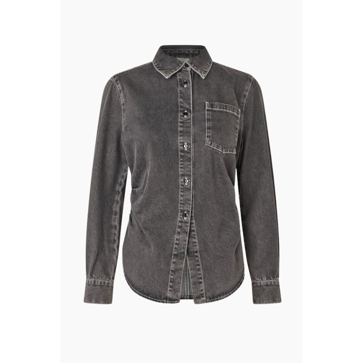 Maria Shirt - Black Worn Denim - Baum und Pferdgarten - Grå M