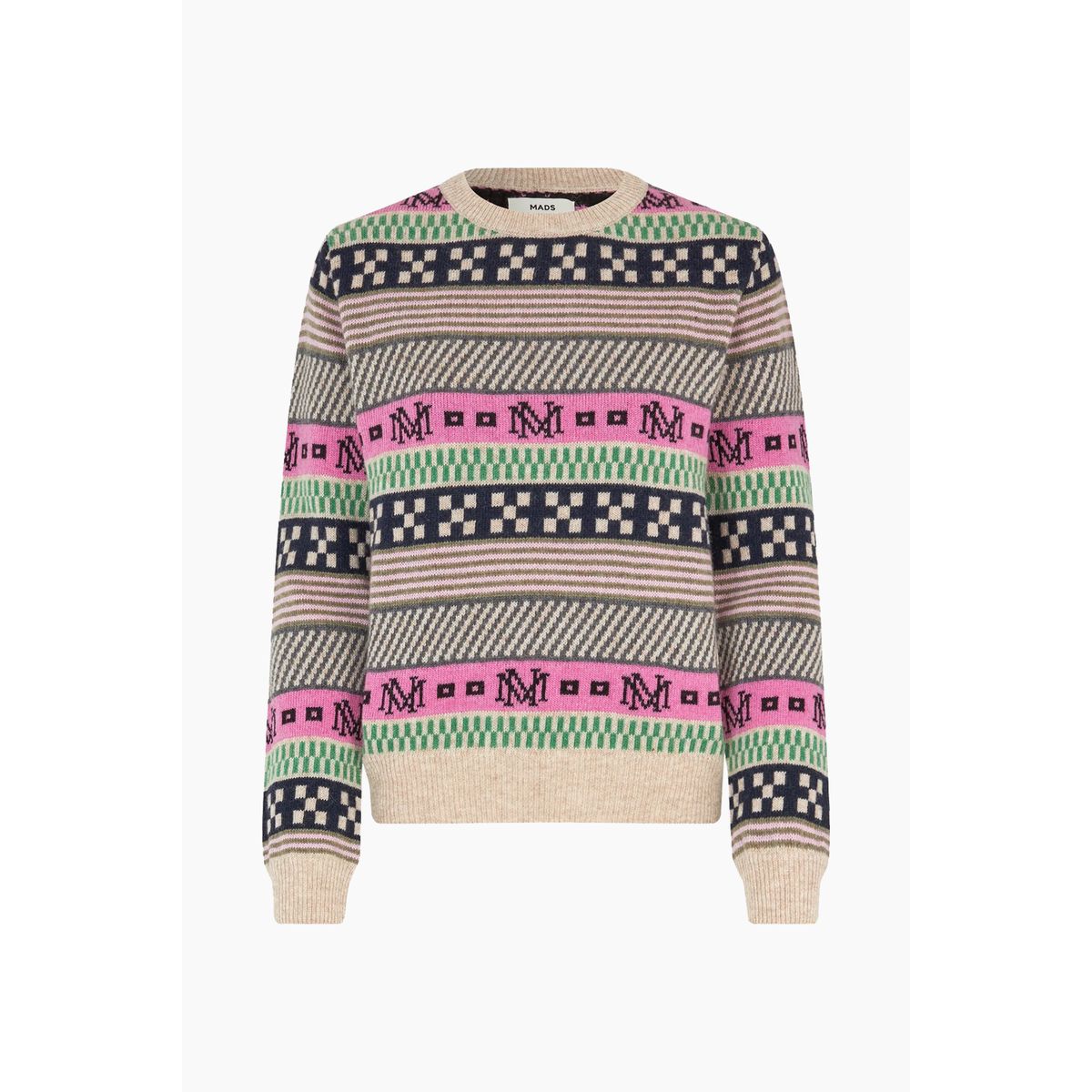 New Nordic Sonda Sweater - MN Jacquard Multi - Mads Nørgaard - Mønstret L