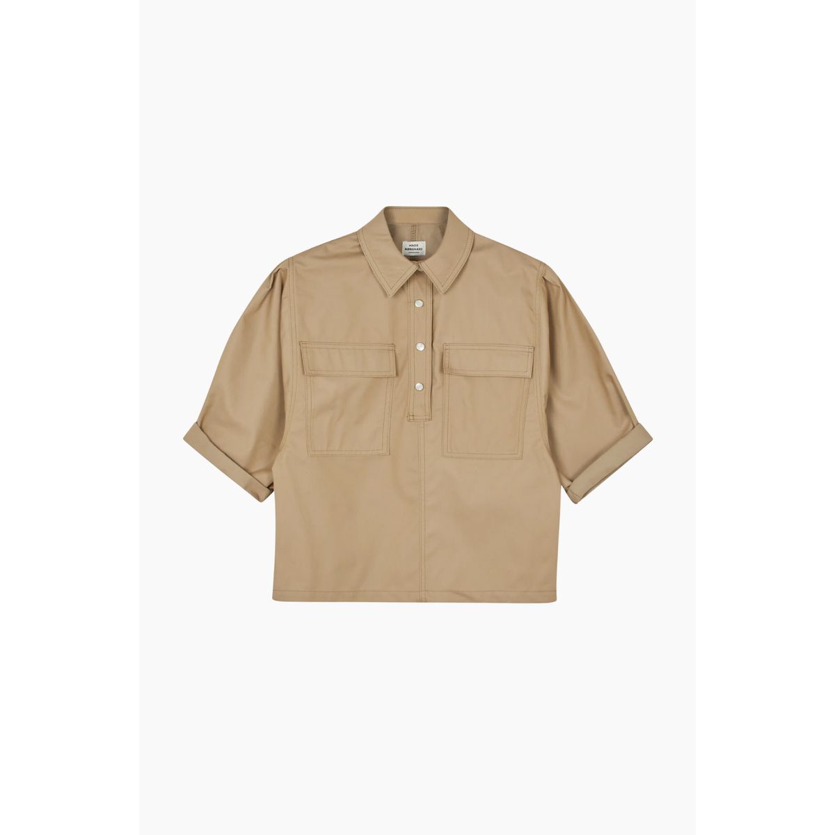 Alto Twill Hera Shirt - Tiger's Eye - Mads Nørgaard - Brun XS