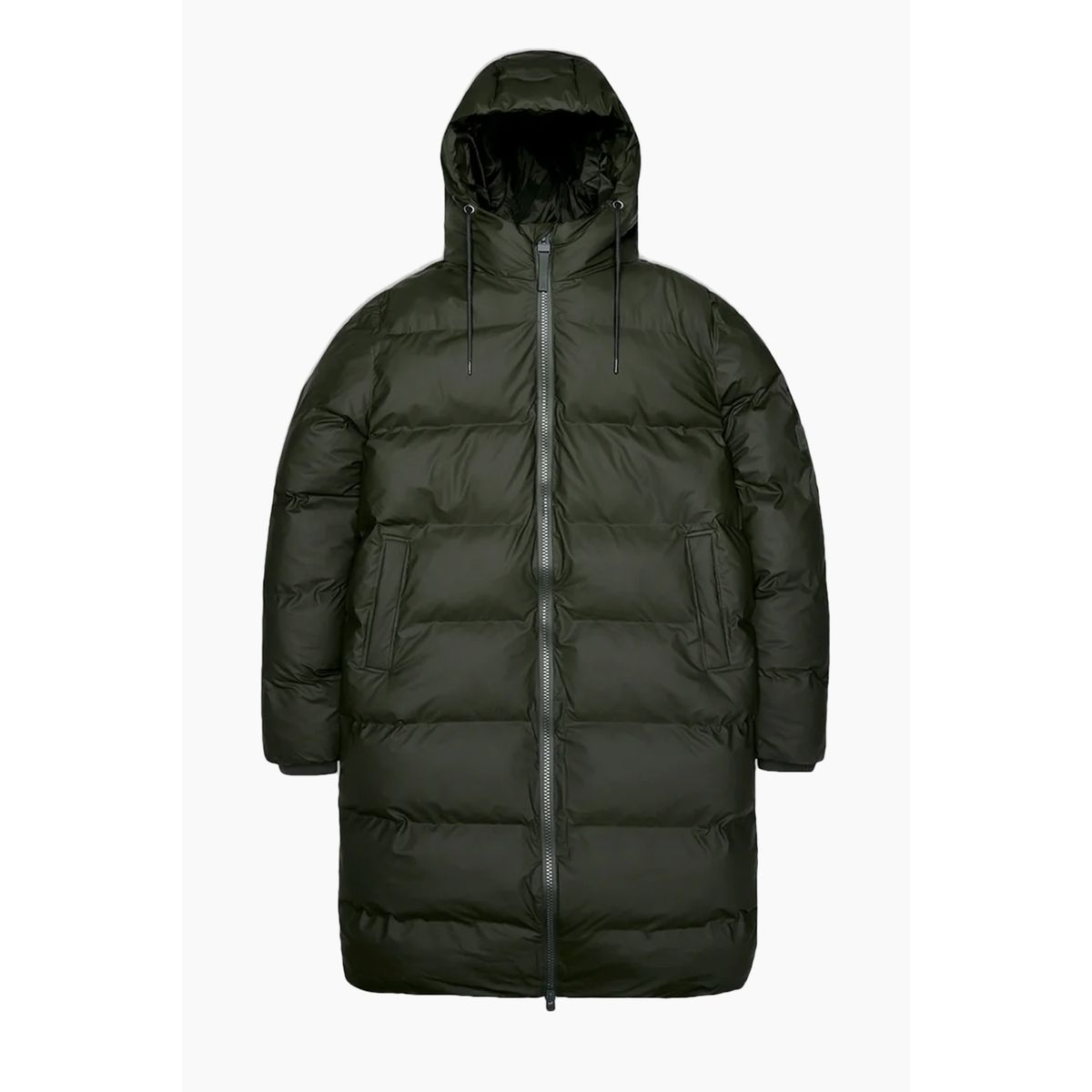 Alta Long Puffer Jacket W3T4 - Green - Rains - Grøn XS