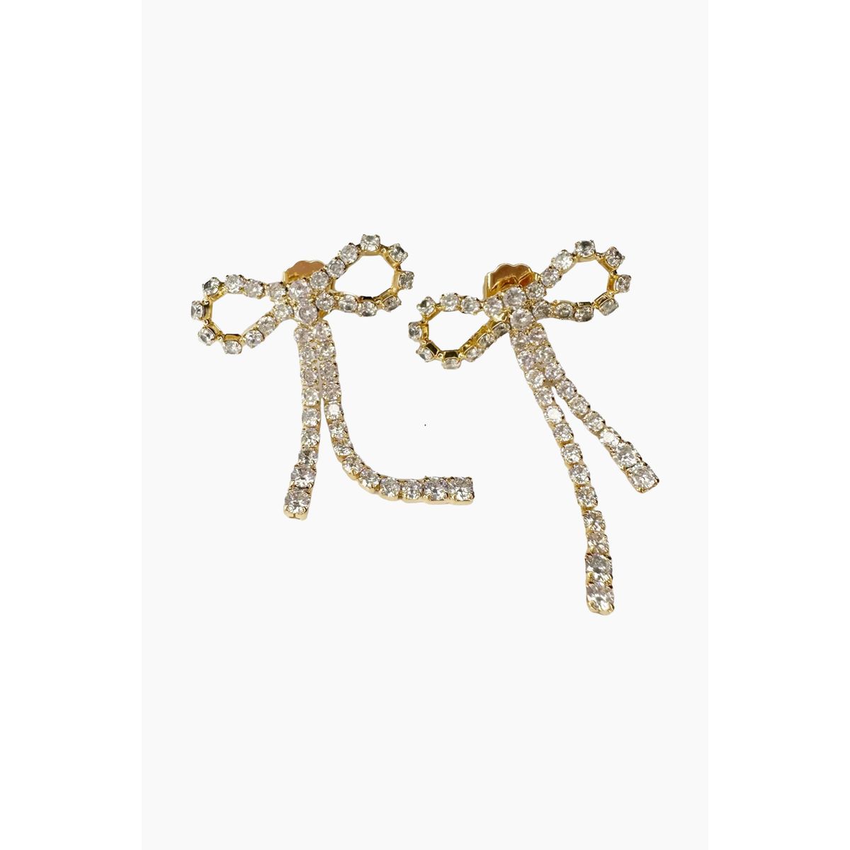 Arco Large Crystal Studs - Goldplated - Pico - Guld One Size