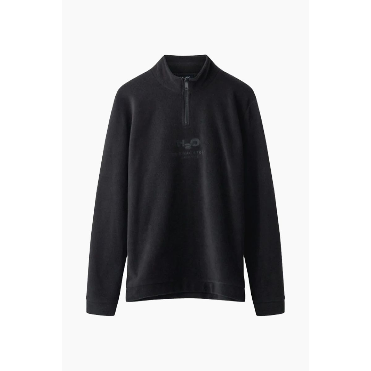 Blåvand II Fleece Half Zip - Black - H2O - Sort L