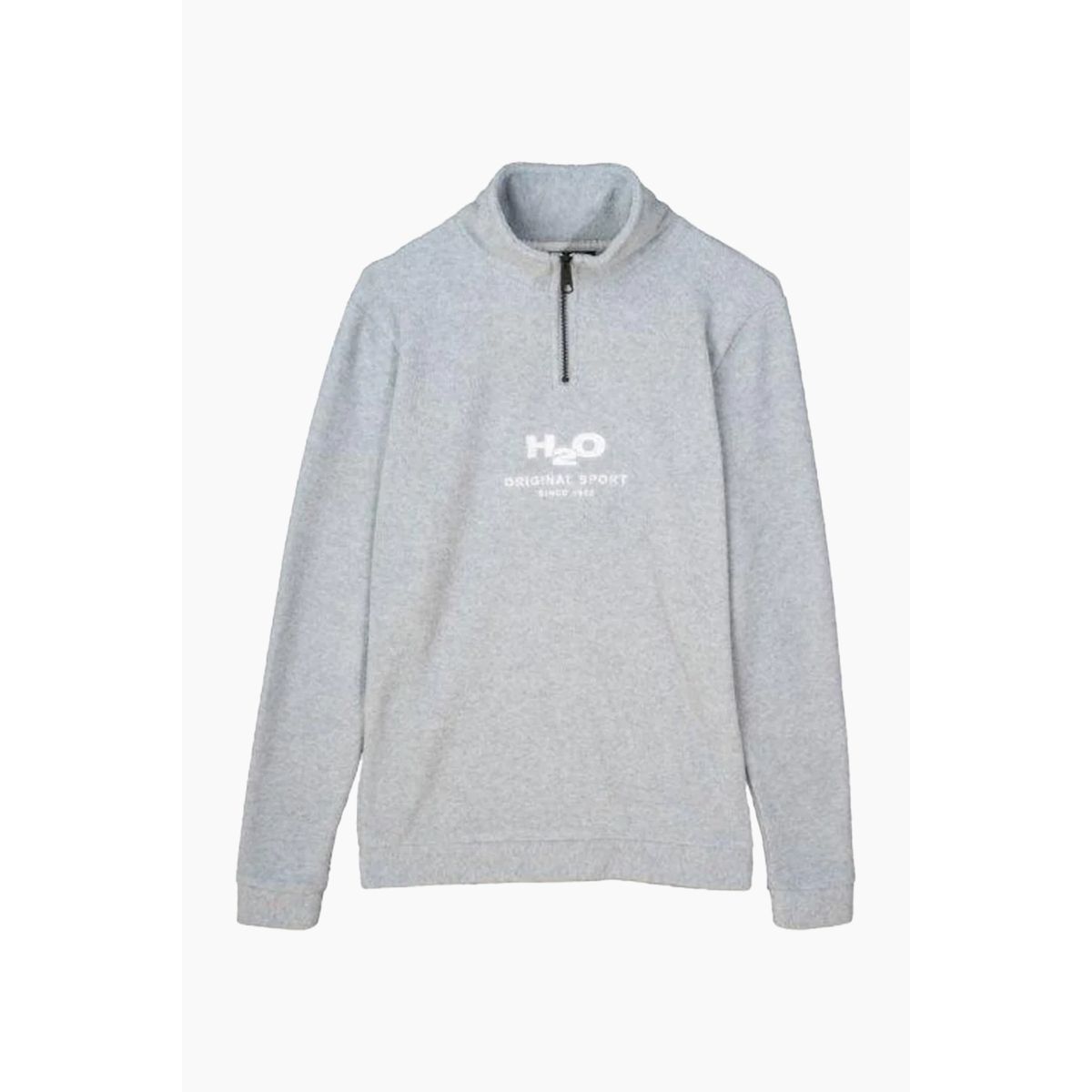 Blåvand II Fleece Half Zip - Lt. Grey Mel - H2O - Grå L