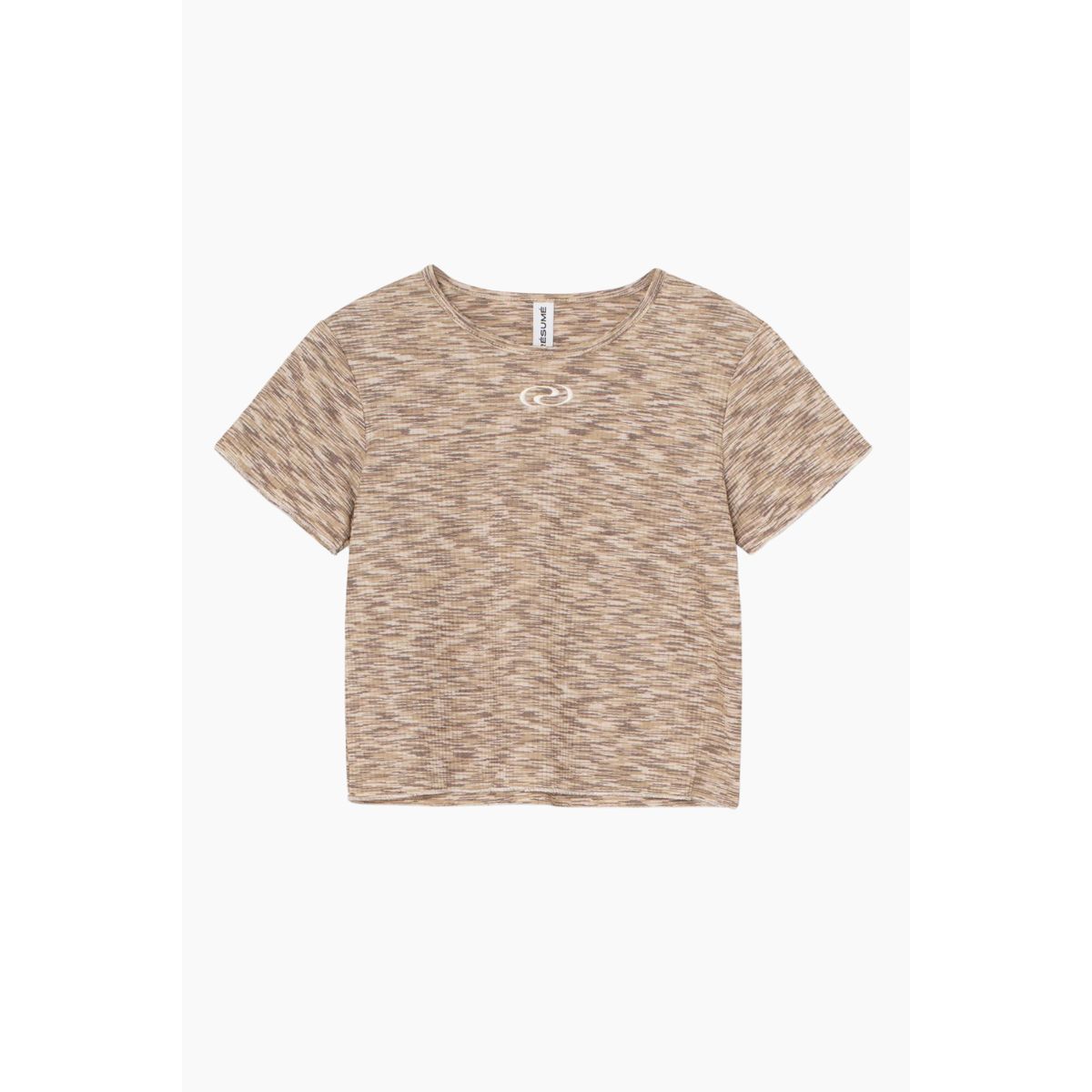 BriannaRS Tee - Brown Melange - Résumé - Brun XS