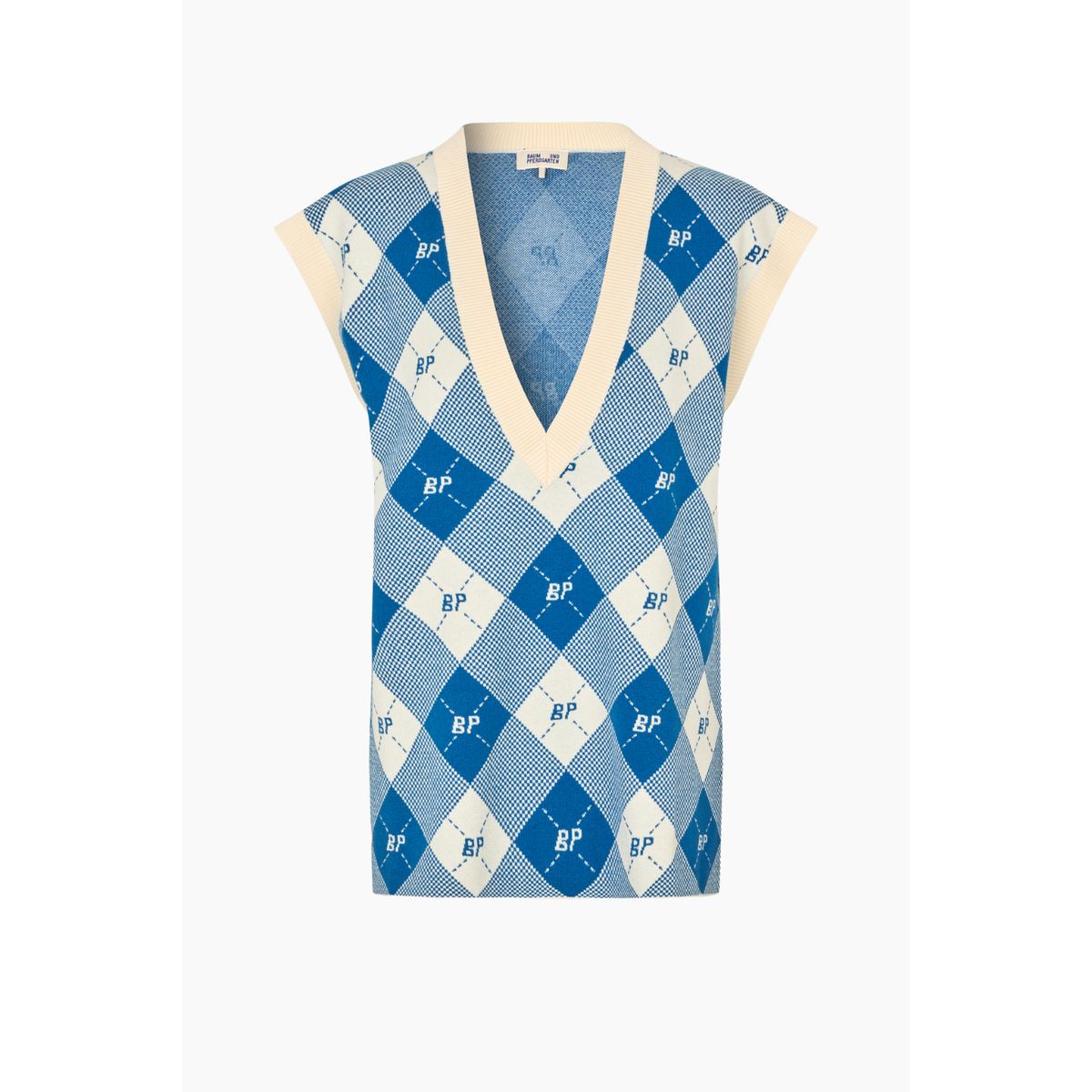 Castella Vest - Federal Blue Check - Baum und Pferdgarten - Blå S