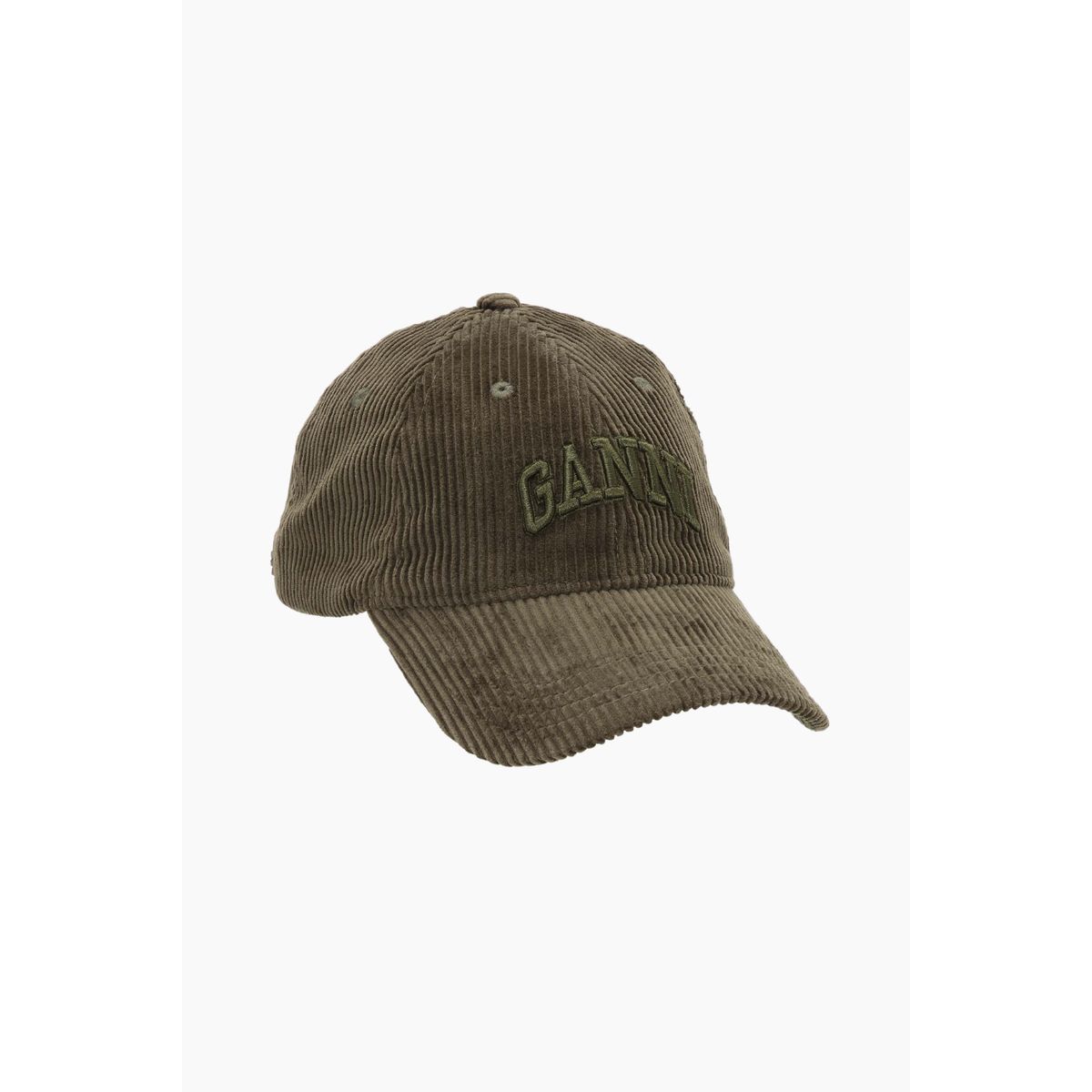 Cap Hat Corduroy A6427 - Military Olive - GANNI - Grøn One Size