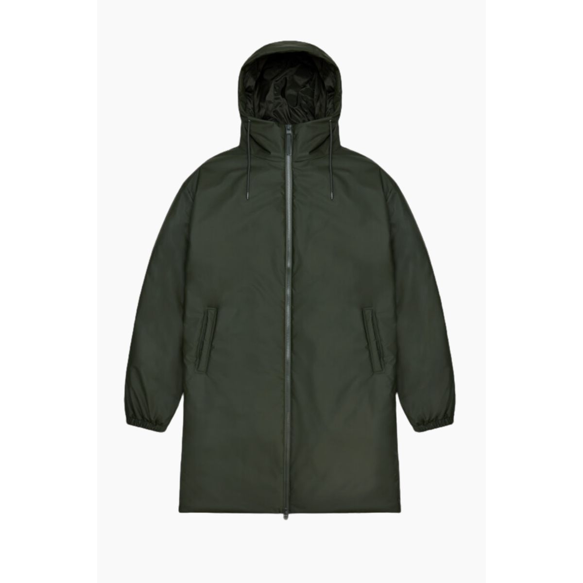 Lohja Longer Insulated Jacket W3T2 - Green - Rains - Grøn S