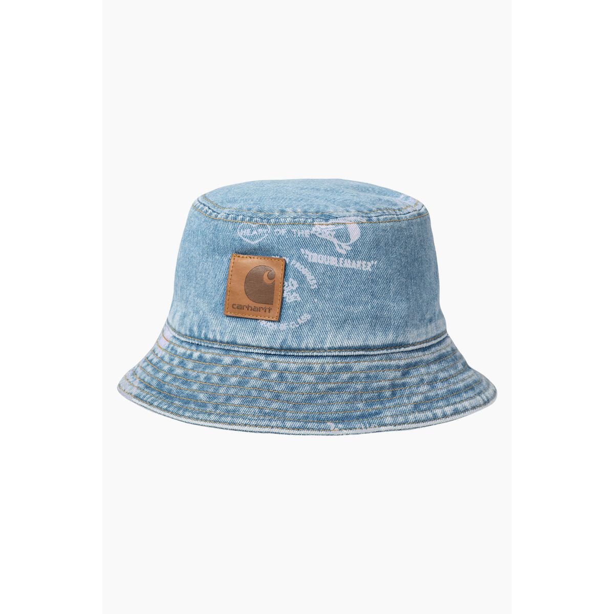 Stamp Bucket Hat - Stamp Print (Blue Bleached) - Carhartt WIP - Blå S/M