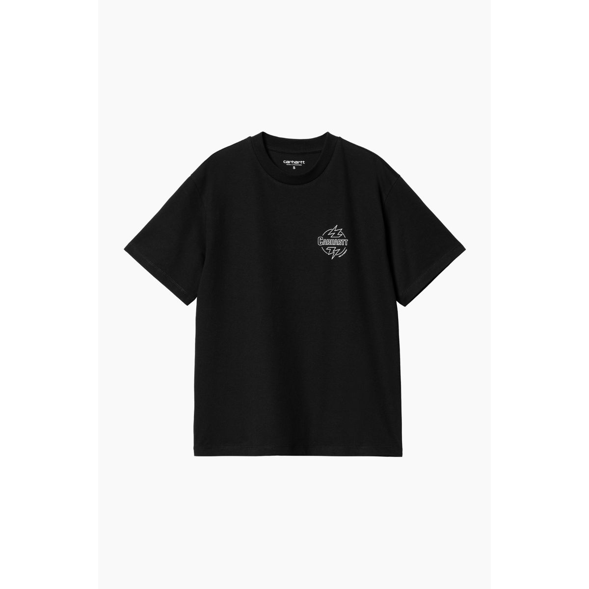 W' S/S Ablaze T-Shirt - Black / White - Carhartt WIP - Sort L