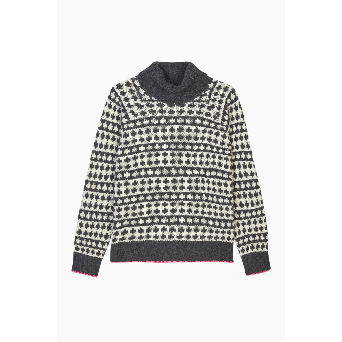 Recycled Iceland Kira Sweater - Dark Grey Melange/Winter - Mads Nørgaard - Mønstret XS