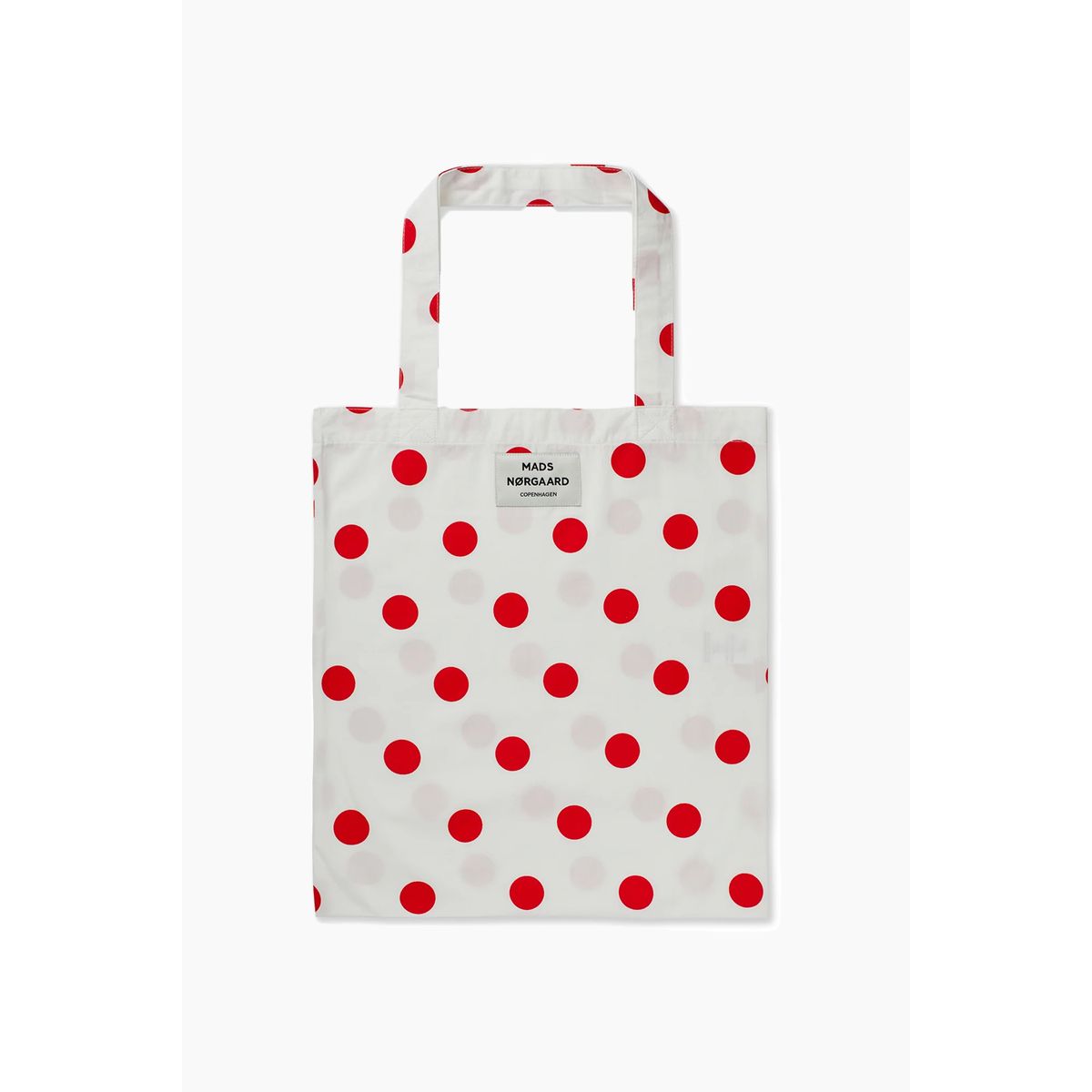 Sacky Atoma Bag - Dot AOP Fiery Red/White Alyssu - Mads Nørgaard - Mønstret One Size