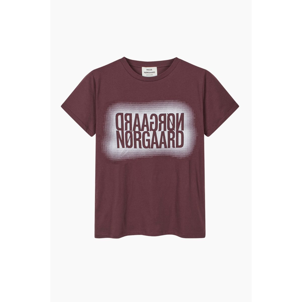 Single Organic Trenda P Tee - Sassafras - Mads Nørgaard - Bordeaux XS