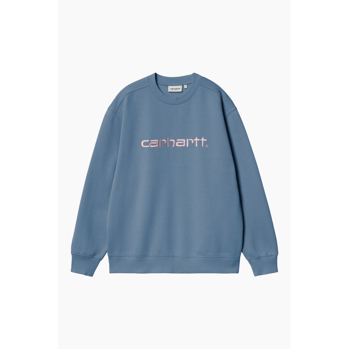 W' Carhartt Sweatshirt - Sorrent/Glassy Pink - Carhartt WIP - Blå M