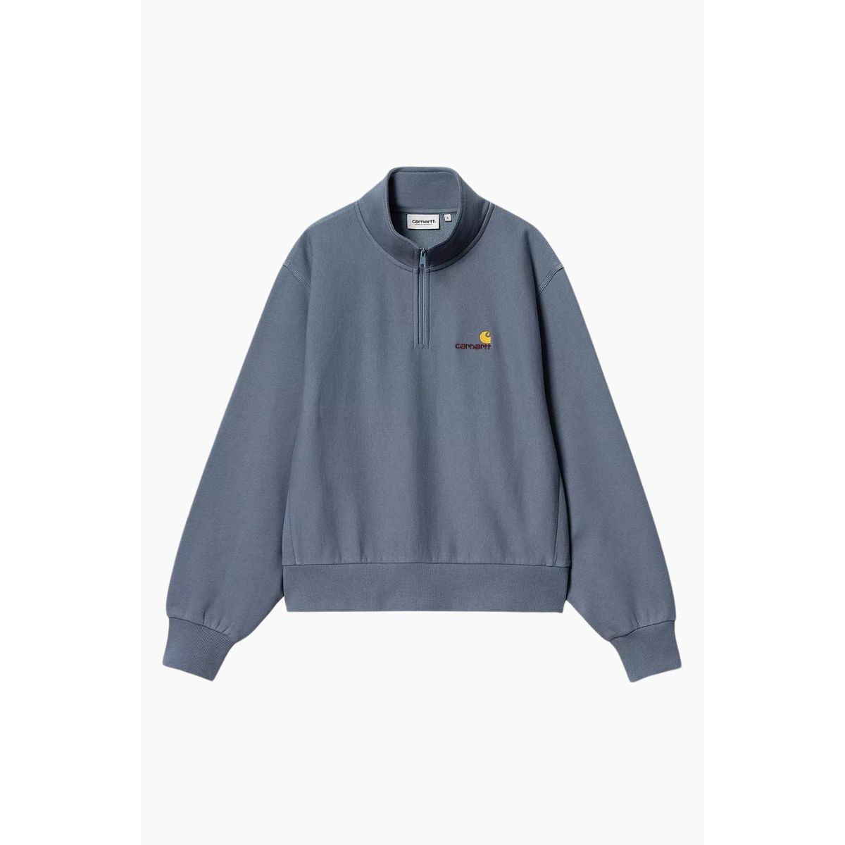 W' American Scr. High Neck Swt - Positano - Carhartt WIP - Blå L