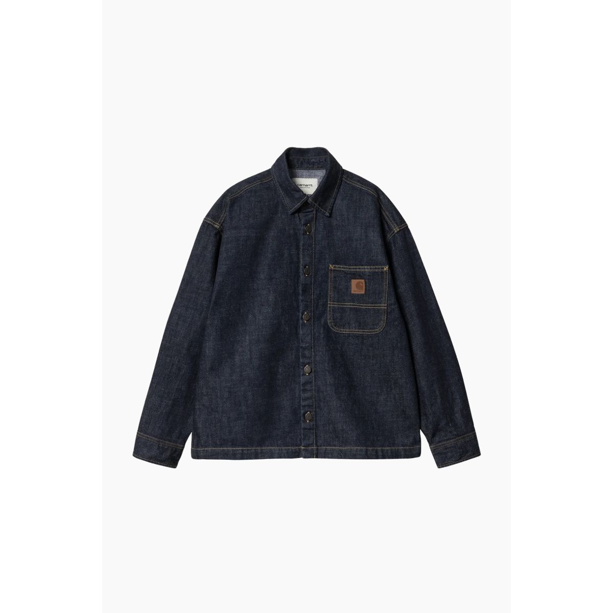 W' Lovilia Shirt Jac - Blue Rinsed - Carhartt WIP - Blå L