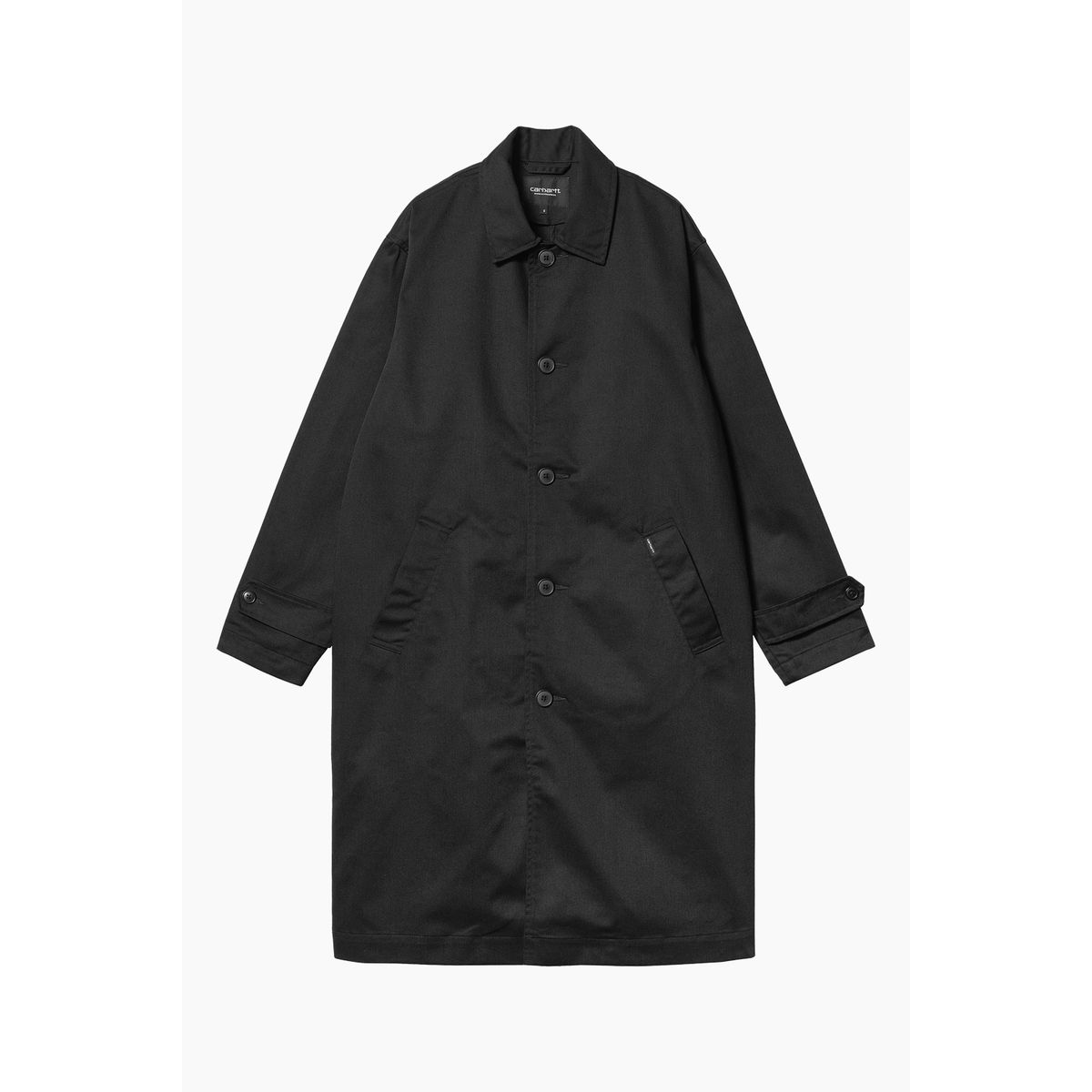 W' Newhaven Coat - Black Rinsed - Carhartt WIP - Sort XS