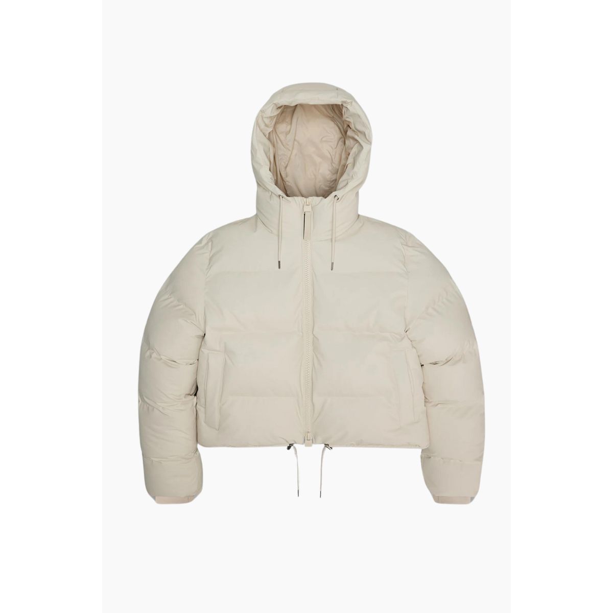 Alta Short Puffer Jacket W3T3 - Dune - Rains - Hvid M