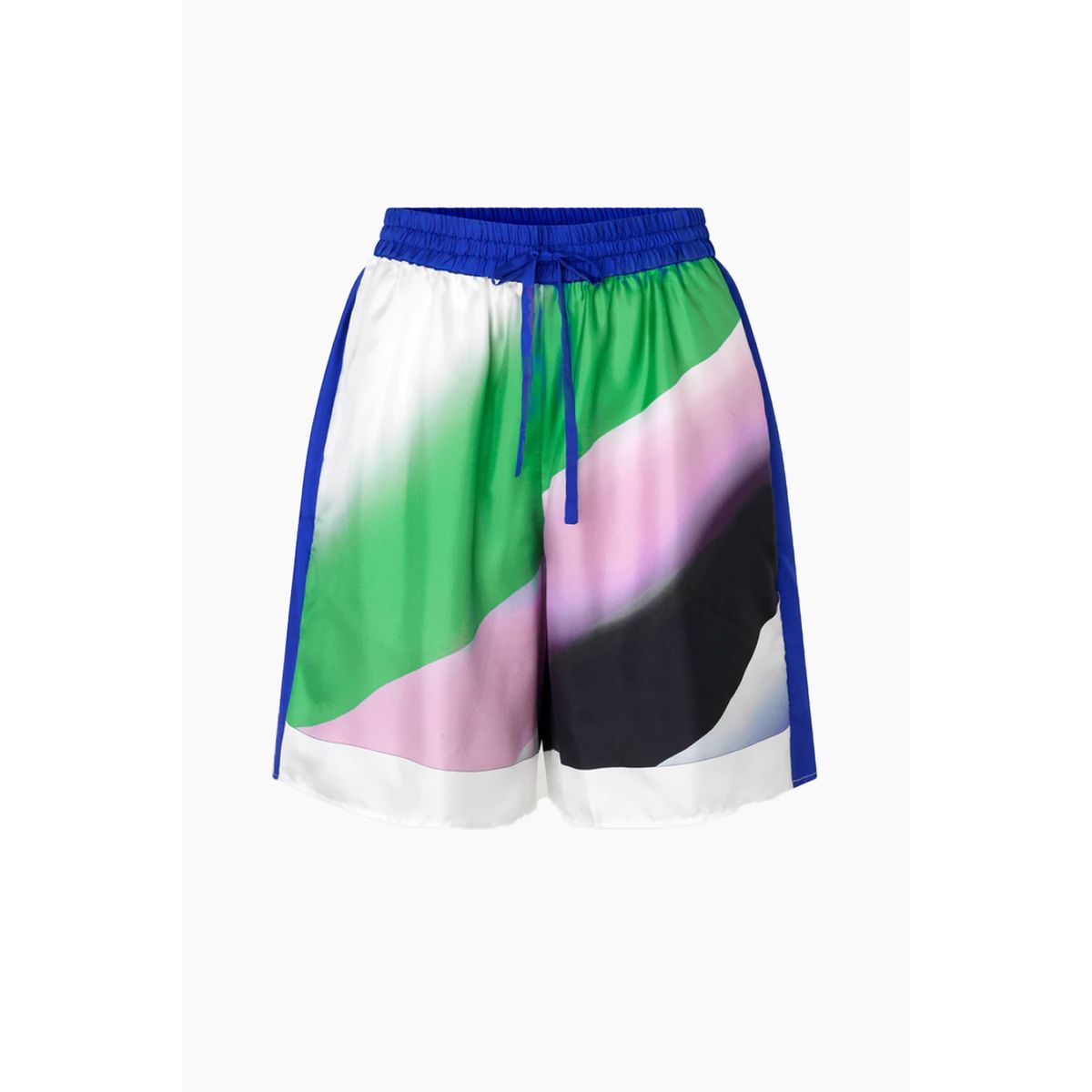 Nasira Shorts - Mountain Scape Blue - Baum und Pferdgarten - Mønstret XS