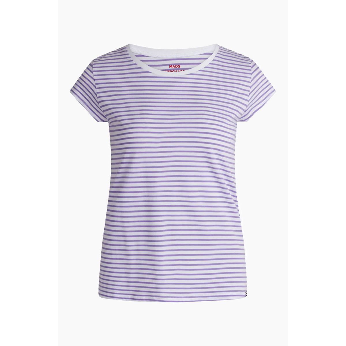 Organic Jersey Stripe Teasy Tee FAV - Paisley Purple/Brilliant - Mads Nørgaard - Stribet XS