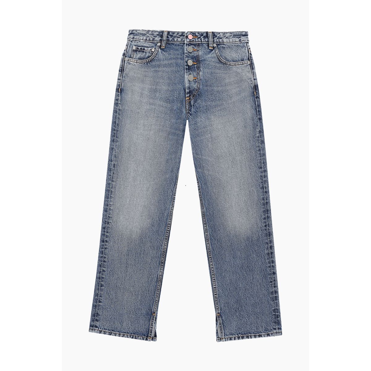 Lovy Jeans - Mid Blue Vintage - GANNI - Blå 26/34