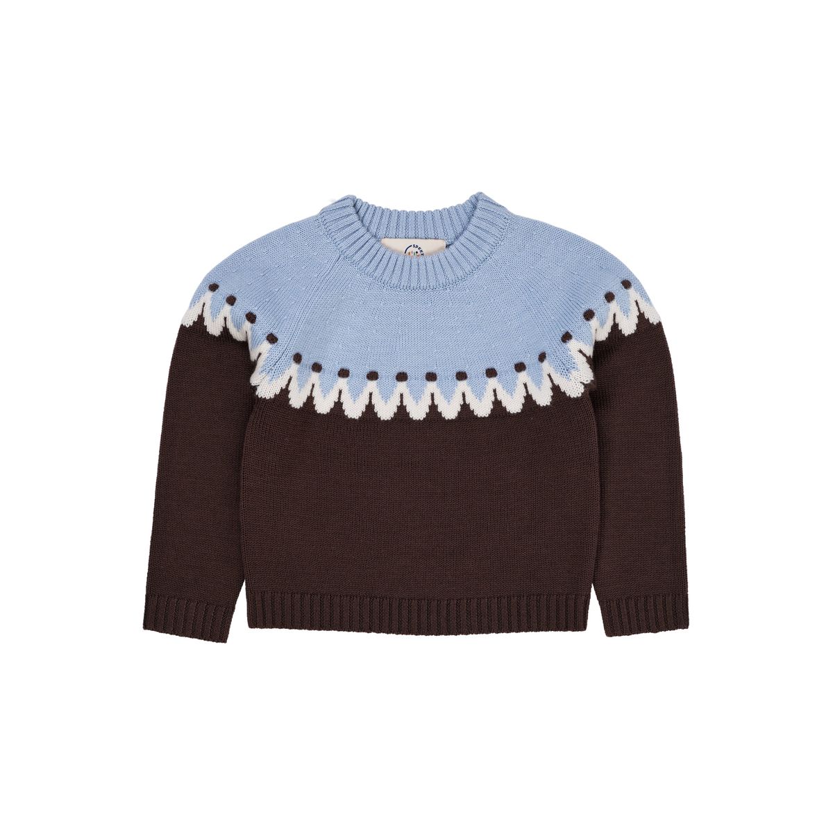 Copenhagen Colors Cupcake Classic Jumper - Brown/Blue - 86 cm