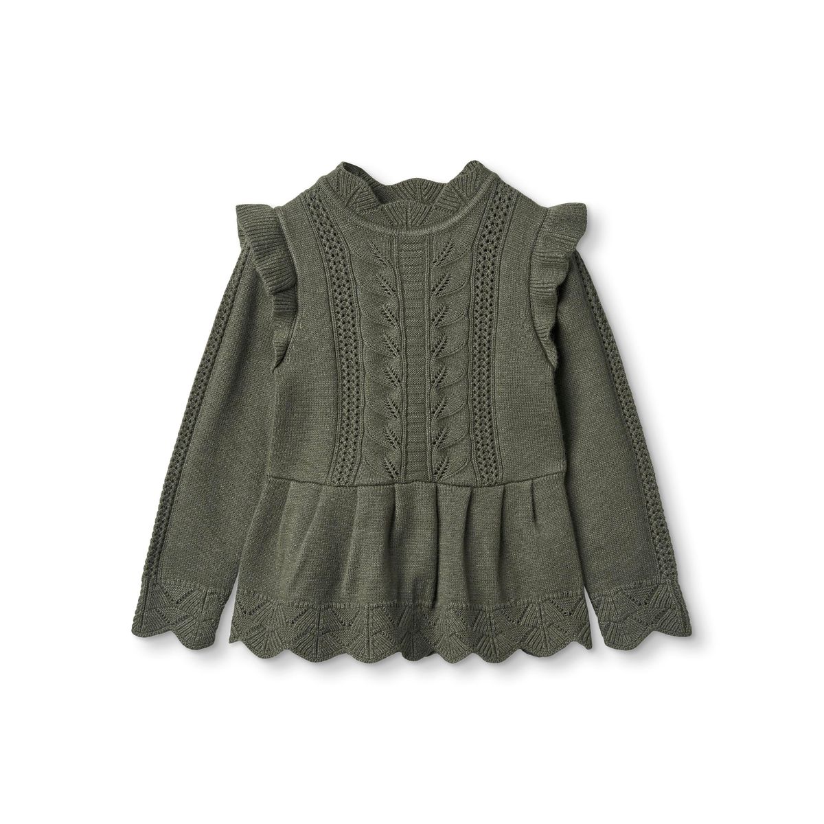 Fliink Alilly Peplum Pullover - Beetle - 86 cm