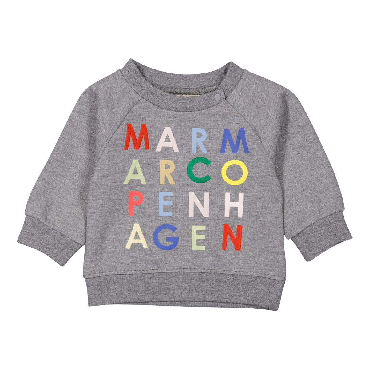 MarMar Theos Sweat Shirt - Multicol Letters - 68 cm / 4 mdr.