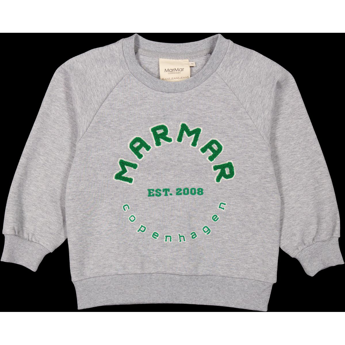 MarMar Theos Sweat Shirt - Green Logo - 92 cm / 2 år