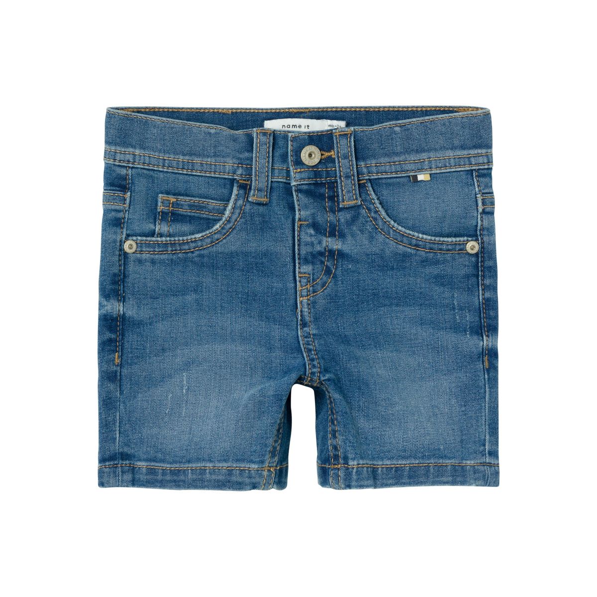 Name It Silas Denim Shorts - Medium Blue Denim - 86 cm