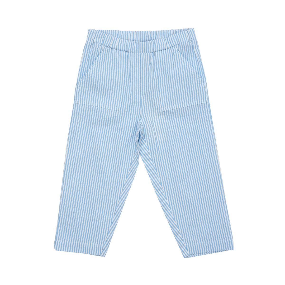 Copenhagen Colors Pants - Sky Blue/Cream stripe - 80 cm