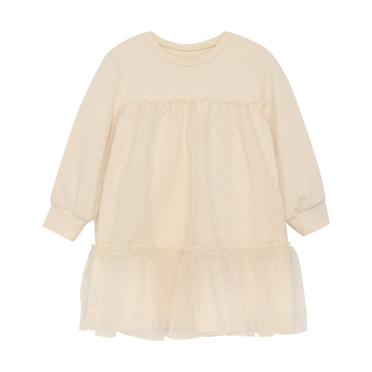 Huttelihut Party Dress - Off White - 86 cm