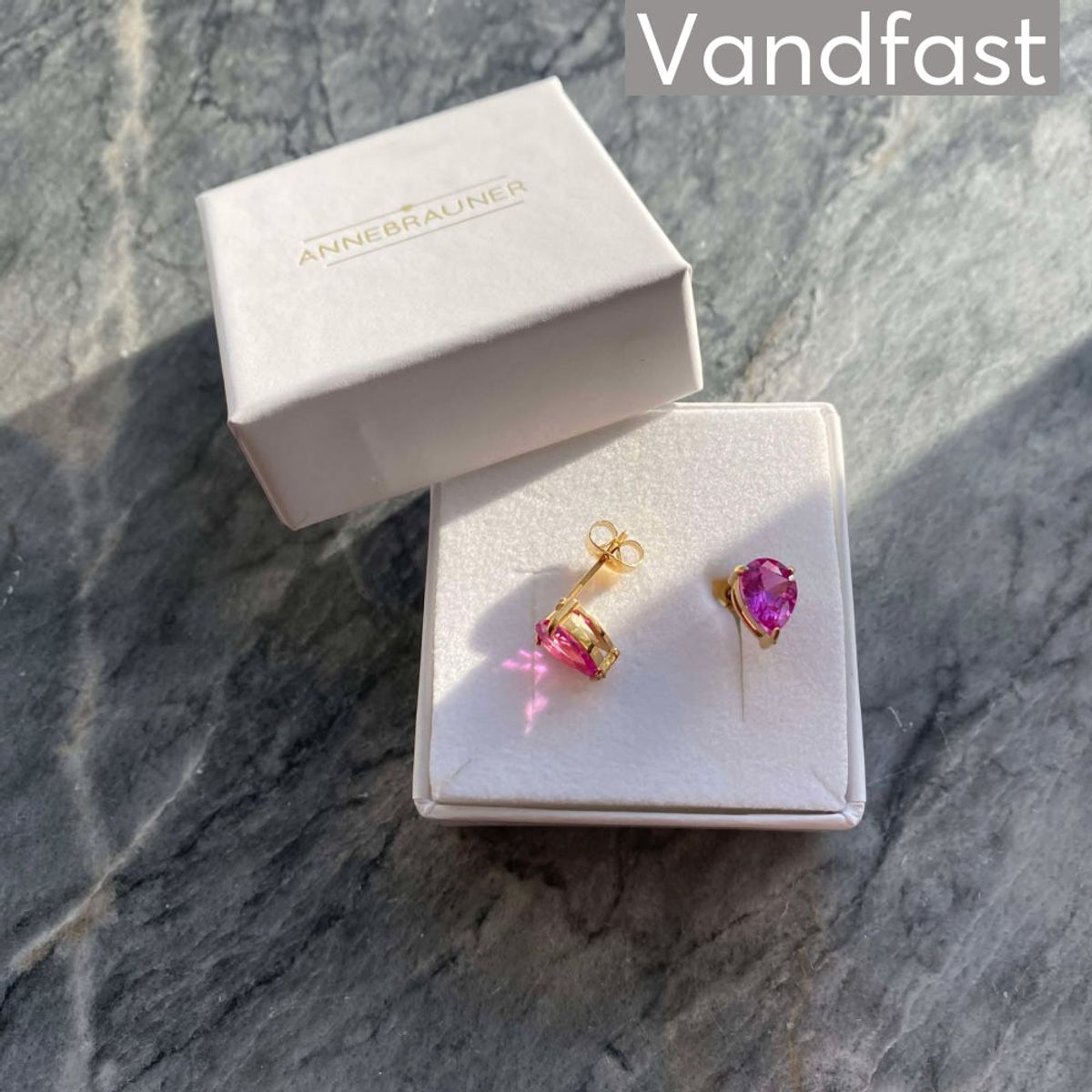 ANNEBRAUNER Waterdrop Rose Earrings