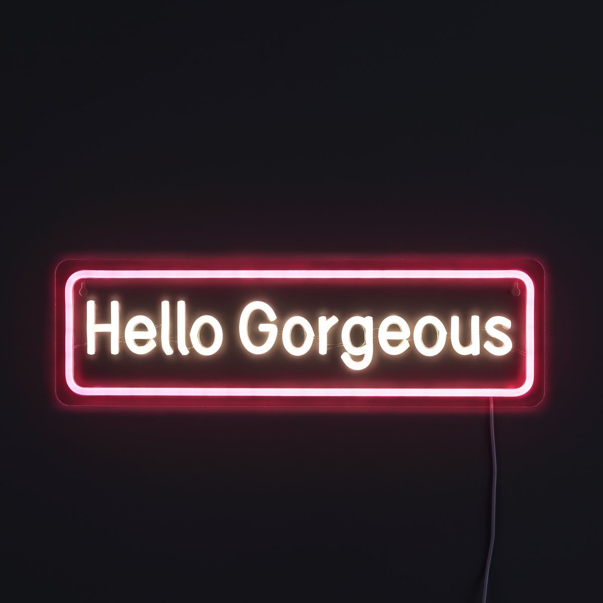 Lightish Hello Georgeous Neon Væglampe