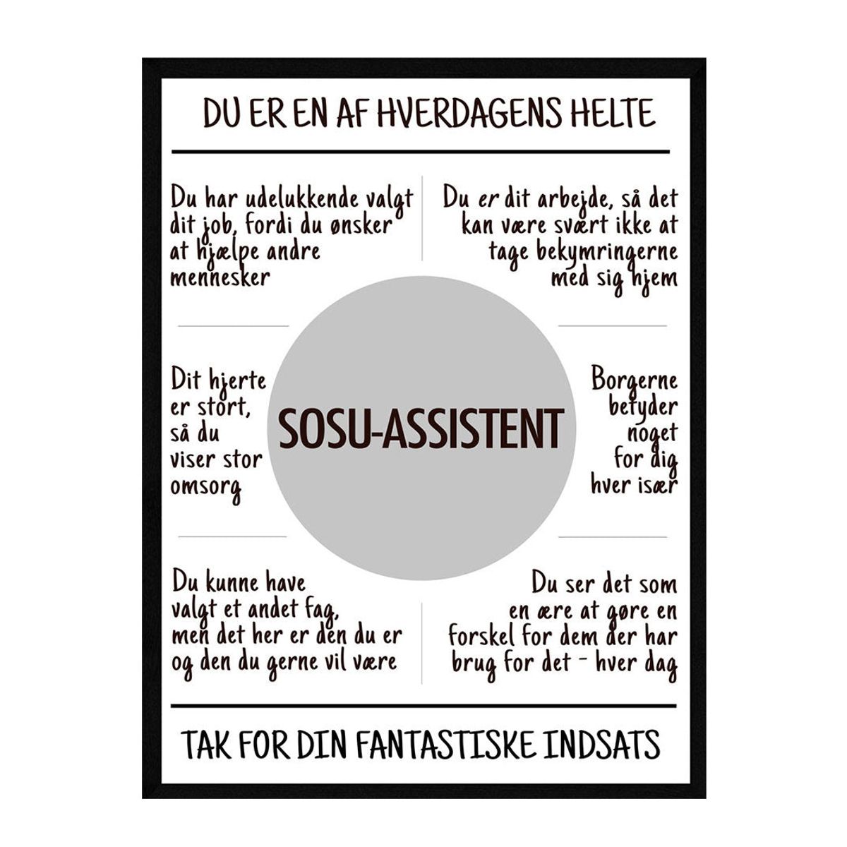 Sosu-assistent plakat