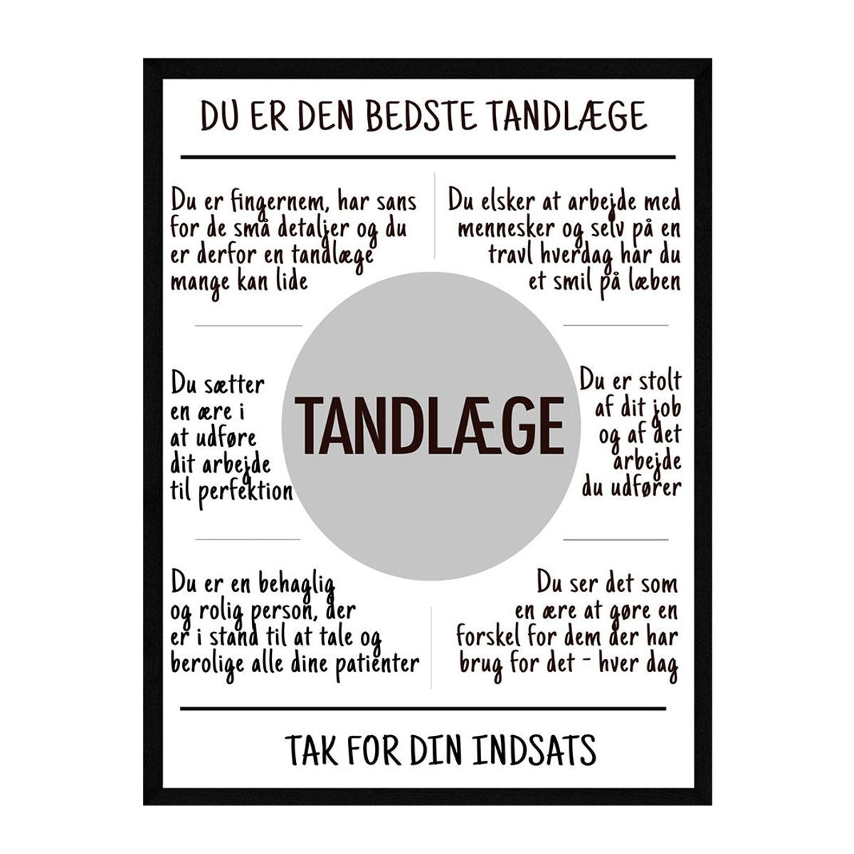 Tandlæge plakat