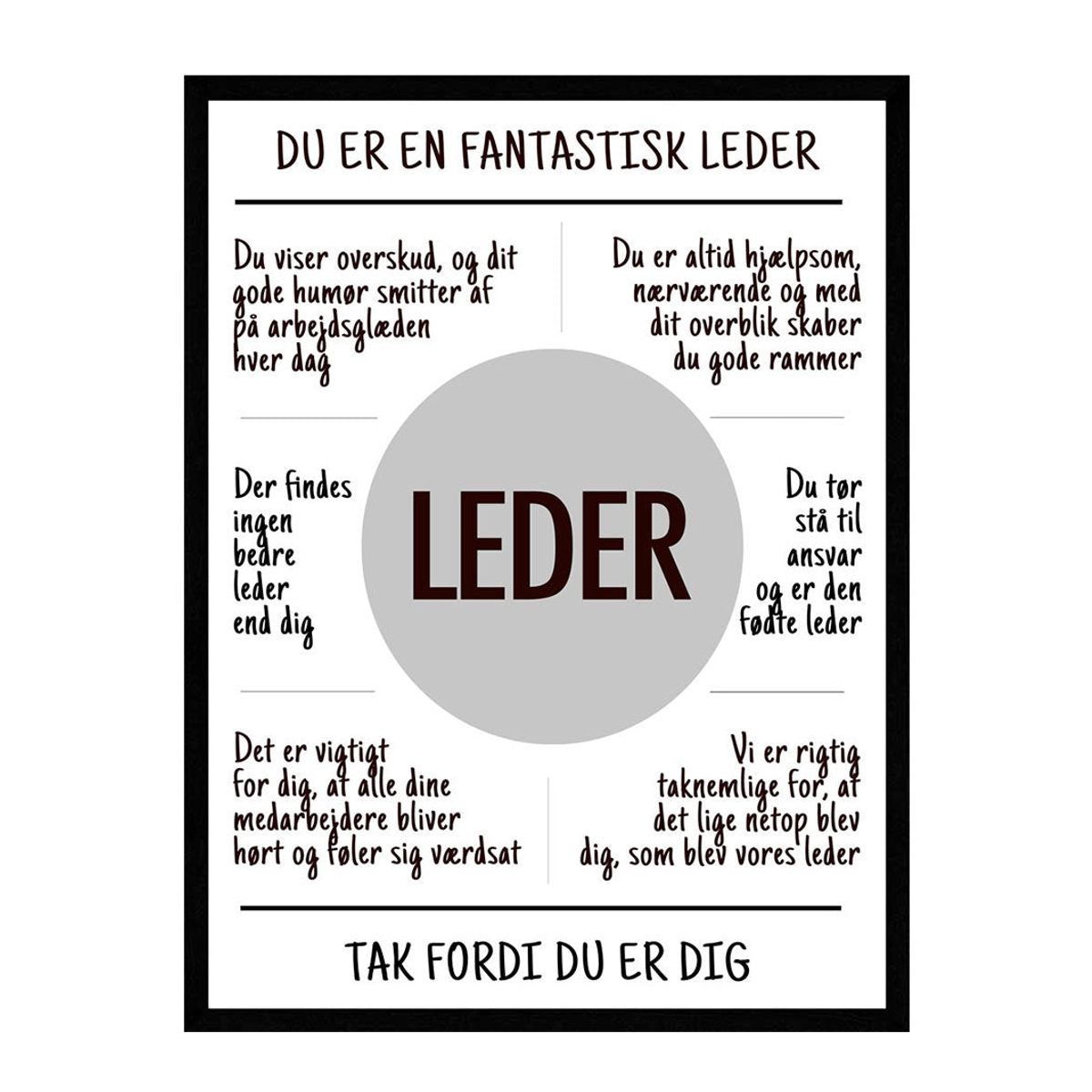 leder plakat