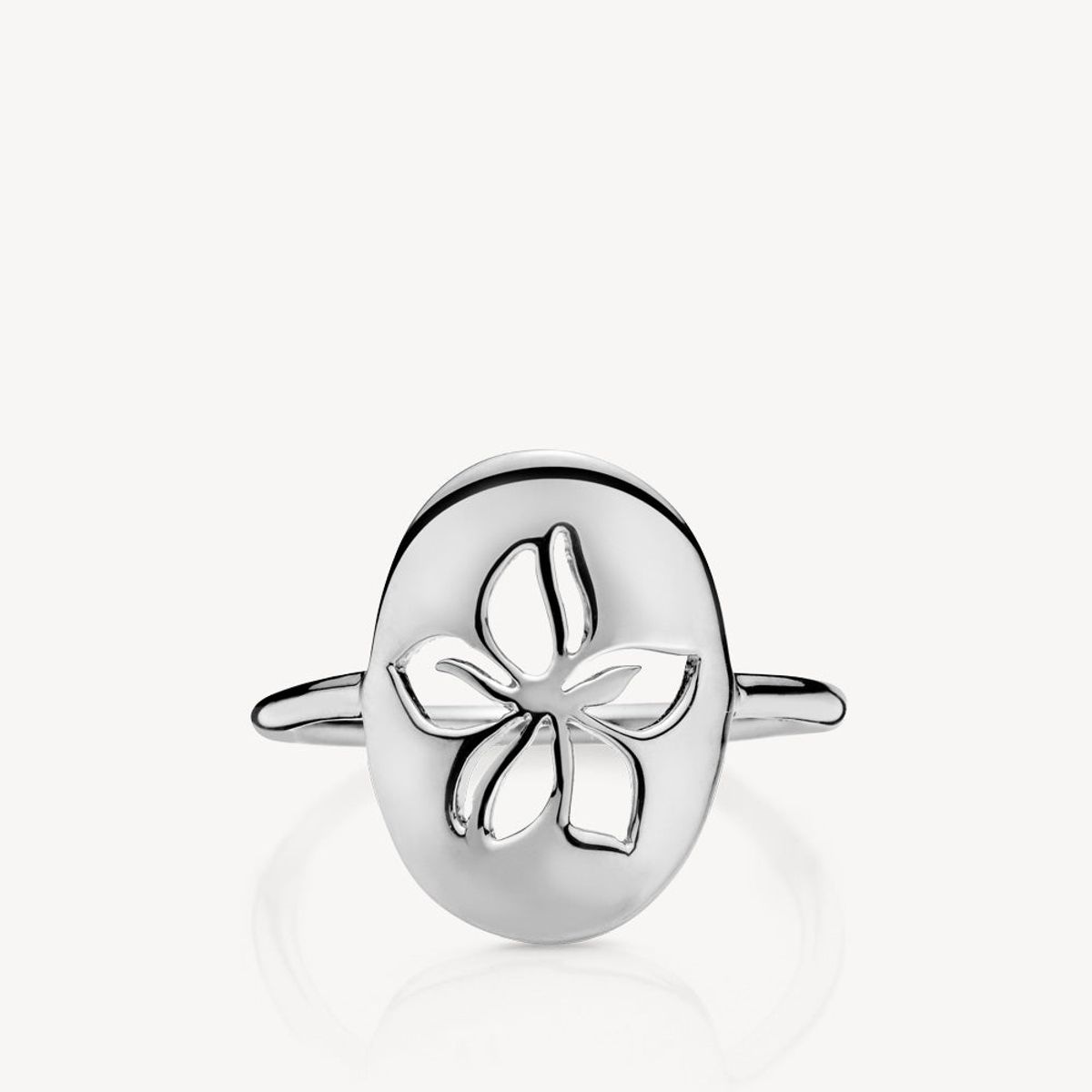 HIBISCUS - Ring shiny silver - 54