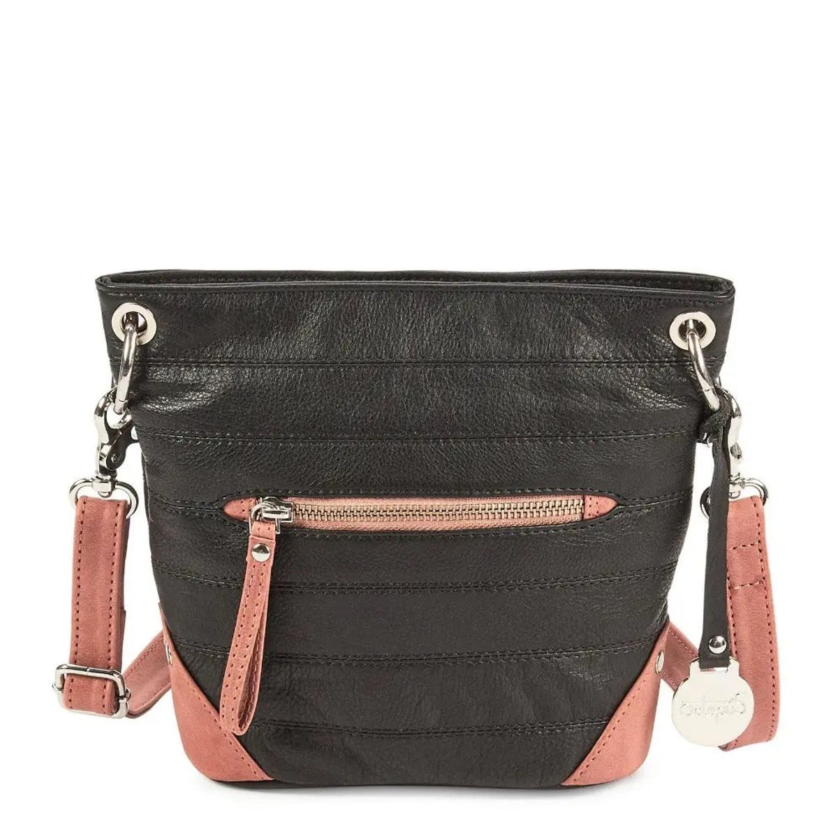 Style Calcutta skuldertaske. Skøn mellemstor crossbody i sort kvalitetslæder